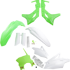 11EDAEEB-D635-4982-9623-A36B6A84338D Body Kit - Powerflow - Fluorescent Green/White - Kawasaki - KX