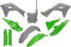 1D7F027F-B2AD-4F8E-813F-84223D9E96E2 Body Kit - Green/Gray - Kawasaki - KX