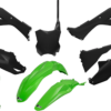 3889CD7A-9765-4A7E-A61C-42D5B198A25B Body Kit - Green/Black - Kawasaki - KX '24-'25