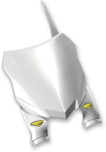 Stadium Number Plate - White - KX 250F/450F