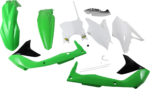 5 Piece Replica Body Kit - OE Green/White/Black - KX 450F