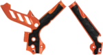 X-Grip Frame Guards - Orange/Black - KTM