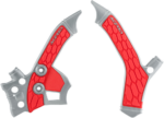 X-Grip Frame Guards - Silver/Red - CRF250L