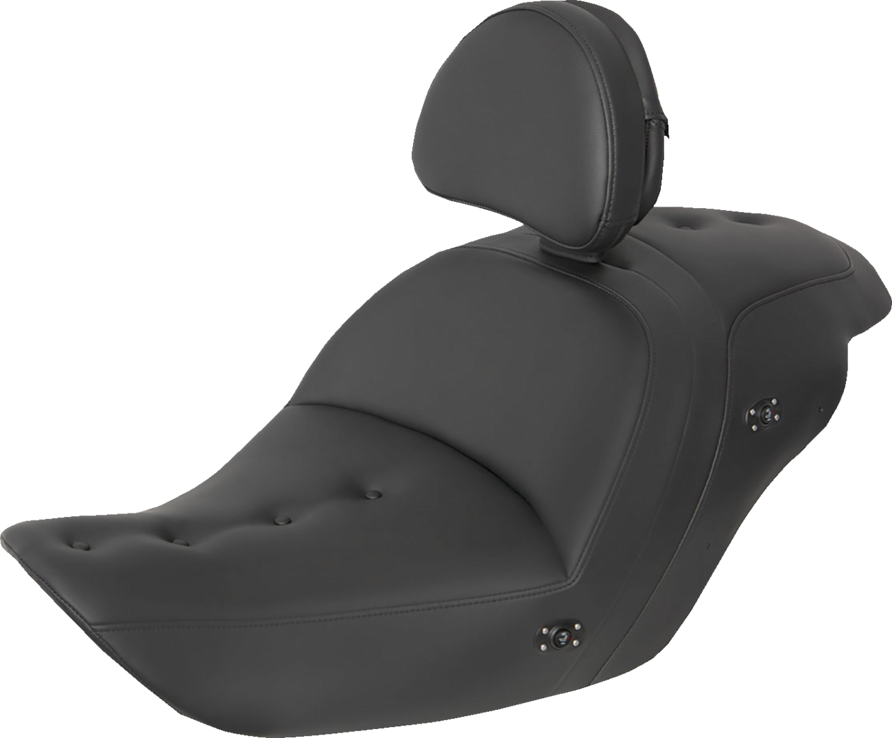 D7263E5B-D3EB-4932-89F4-49A823EA28FB Saddlemen - Heated Roadsofa Pillow Top Seat - With Backrest - Black