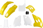 Body Kit - '94-'95 OEM Yellow/White - Kawasaki - KX '93-'95