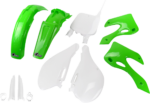 Body Kit - OEM Green/White - Kawasaki - KX '99-'02