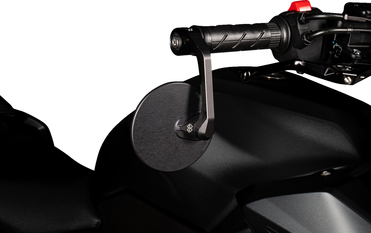 00A4543B-993D-4BFF-9FC9-65E97985CE37 Gilles Tooling - Mirror - MOON - Side View - Round - Black - Right/Left - Each