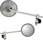Parts Unlimited - Mirror - Side View - Round - Chrome - Long - Each