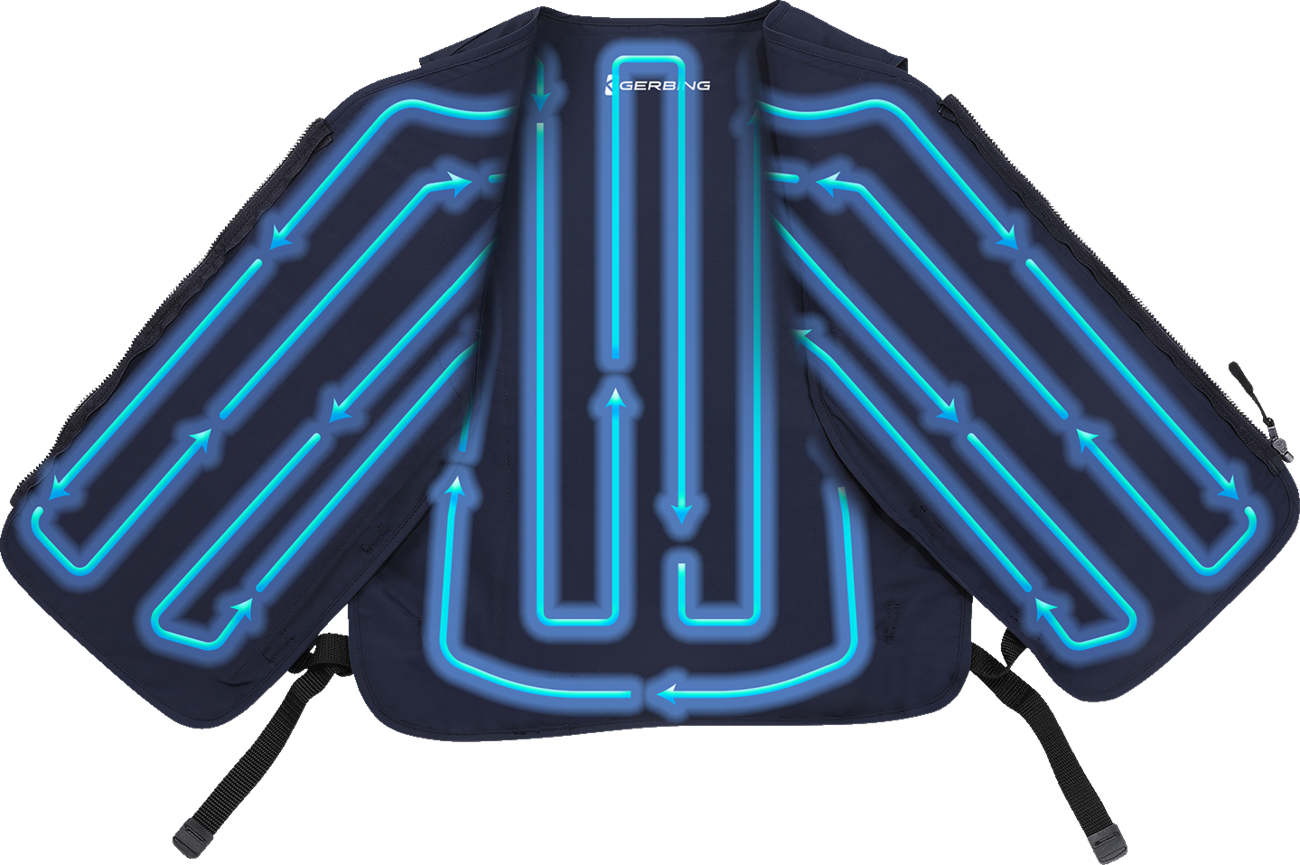 0469CCDB-5347-48D6-9CCB-7C5804BABB13 Gerbing Heated Clothing - 5V Touch Button Circulatory Cooling Vest - One Size