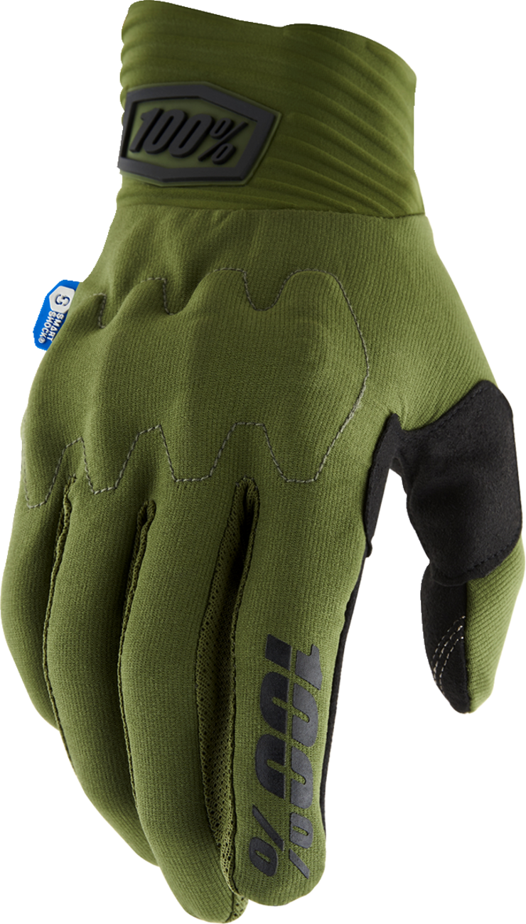 04FFBC82-D22D-43F5-90B5-D150D2D1731C 1 - Cognito Smart Shock Gloves - Army Green/Black - Small