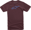 062DBE5C-1986-48CA-B6FF-B1E2E6CE9DC1 Alpinestars - Ageless T-Shirt - Maroon/Blue