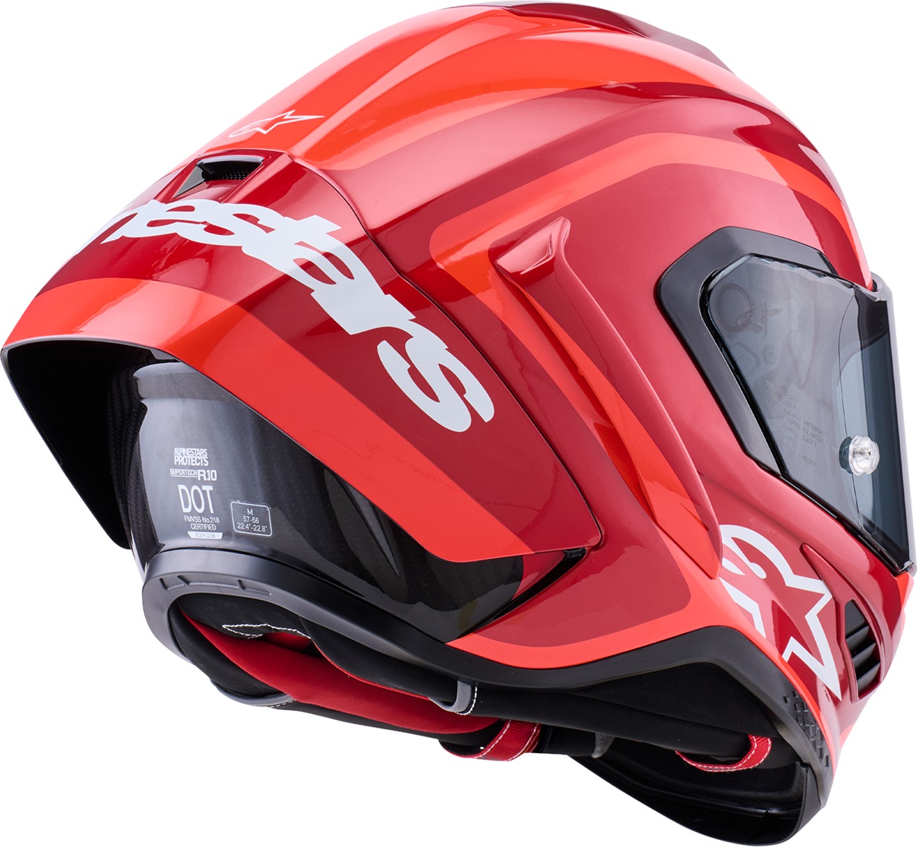 0894A17D-D468-4BB9-B08C-E5B62AA1128A Alpinestars - Supretech R10 Helmet - 22.06 - Arius - Gloss - Black/White/Double Red