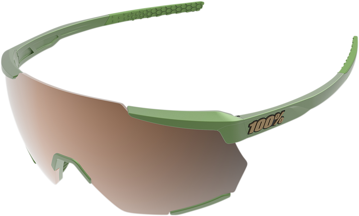 1 - Racetrap Sunglasses - Matte Metallic Viperidae - Bronze Multilayer Mirror Lens