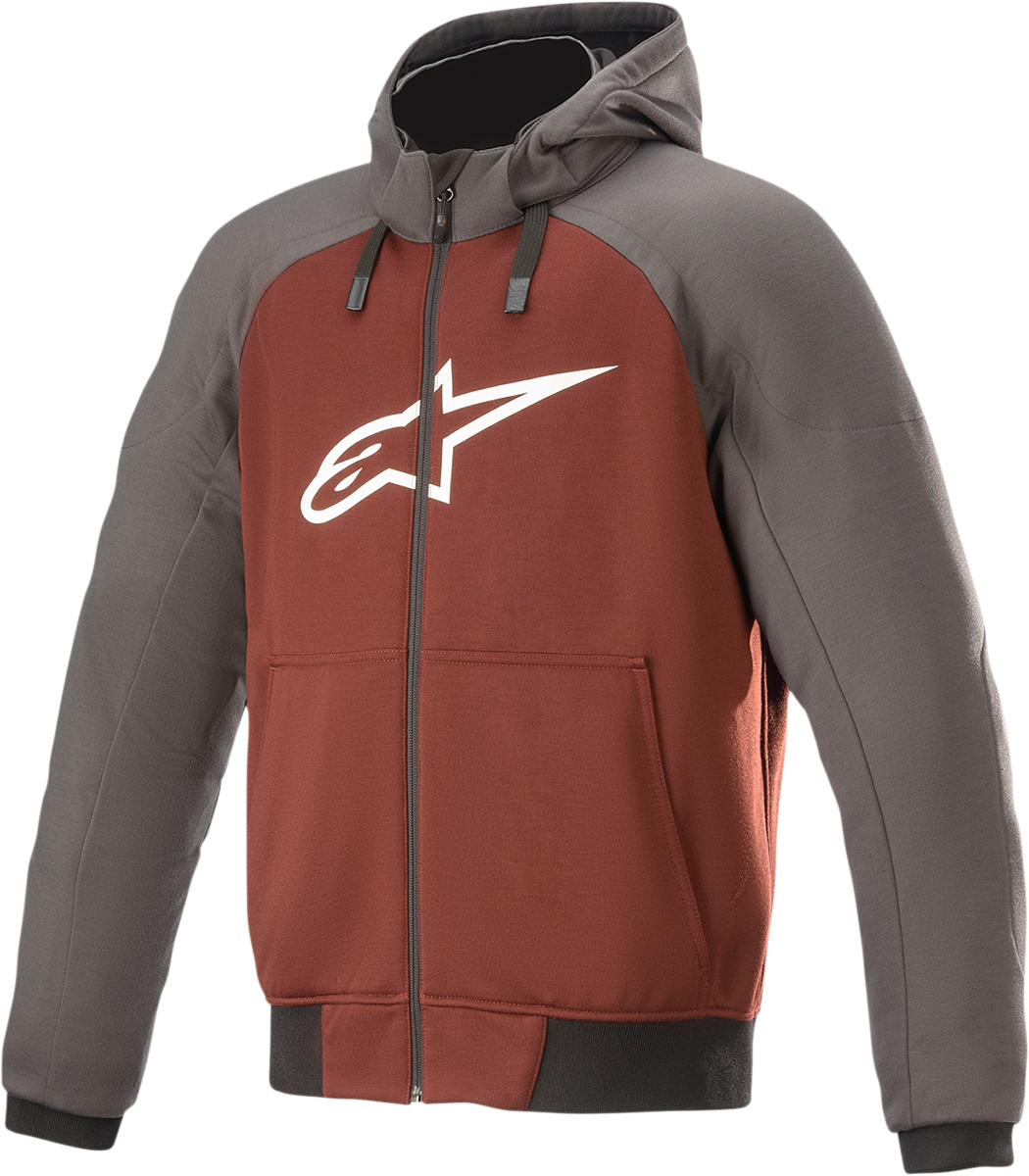 0F48CC87-EBE9-4971-B6CE-6504BD8FD00A Alpinestars - Chrome Hoodie - Gray/Burnt Orange - 2XL