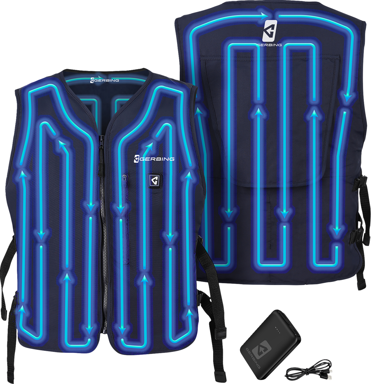 104D81AC-EFE2-4179-97AF-85089645373A Gerbing Heated Clothing - 5V Touch Button Circulatory Cooling Vest - One Size