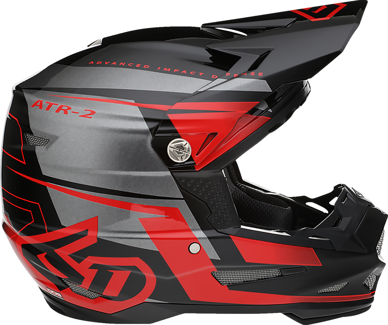6D Helmets - ATR-2 Helmet - Mach - Red/Gray/Black