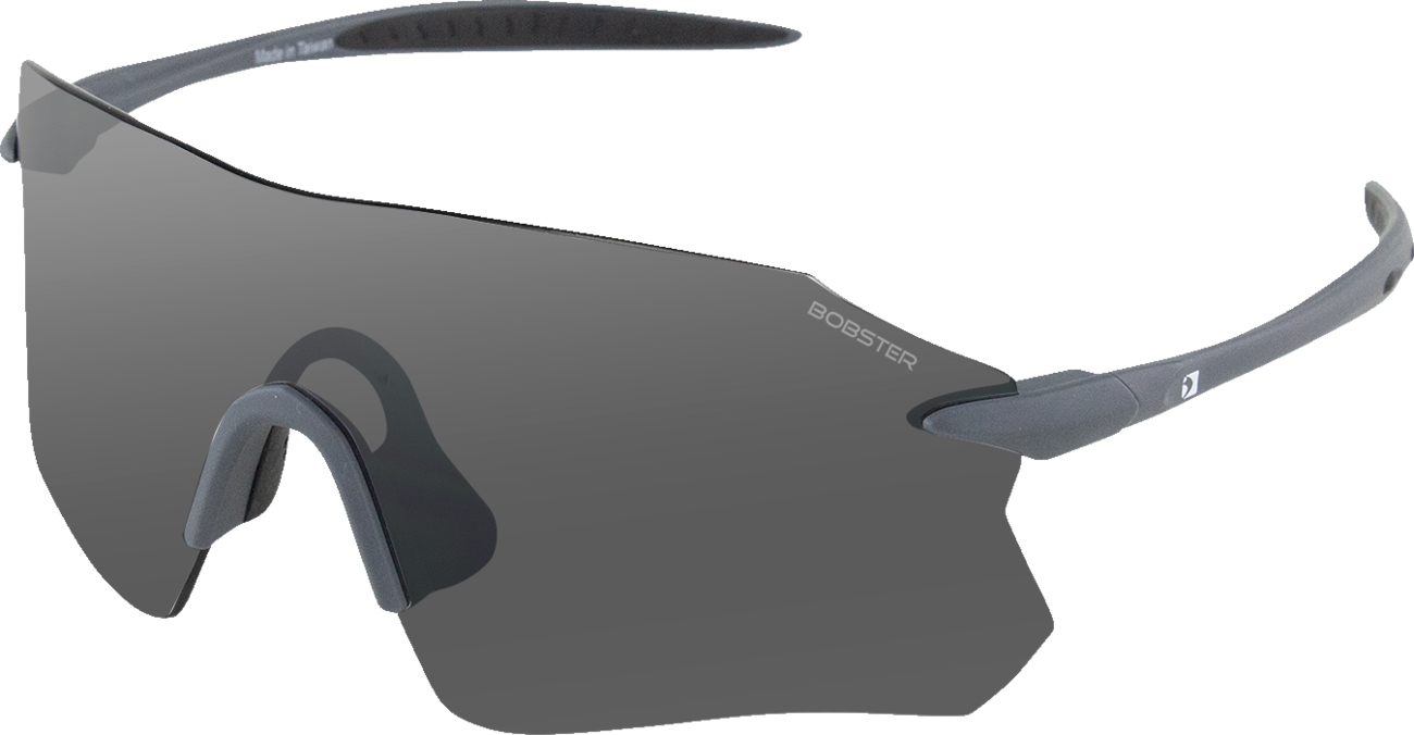 12CBC556-01B2-464C-AB80-9470512F8694 Bobster - Aero Sunglasses - Matte Gray - Smoke Silver Mirror Lens
