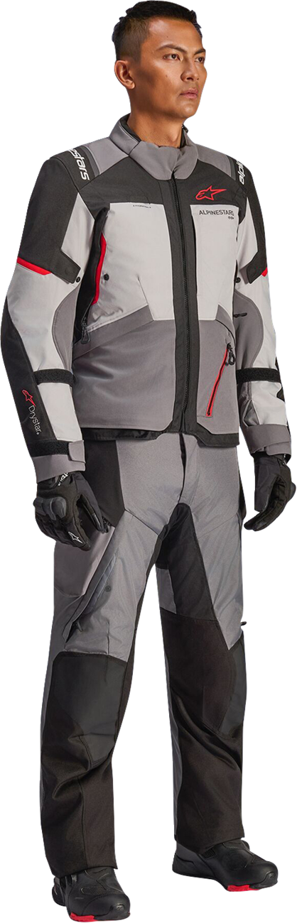 139AAE19-C127-4891-8CBB-9EDB305D26BC Alpinestars - Andes v4 Drystar® Jacket - Dark Gray/Ice Gray/Black/Bright Red