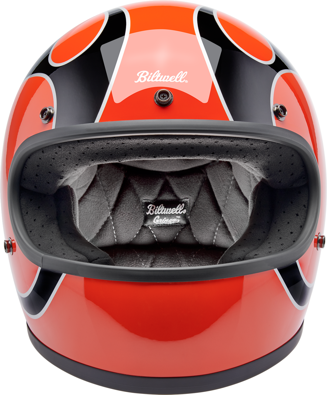 Biltwell - Gringo Helmet - Flames - Competition Orange