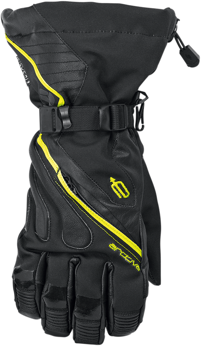 Arctiva - Meridian Gloves - Black/Hi-Vis Yellow
