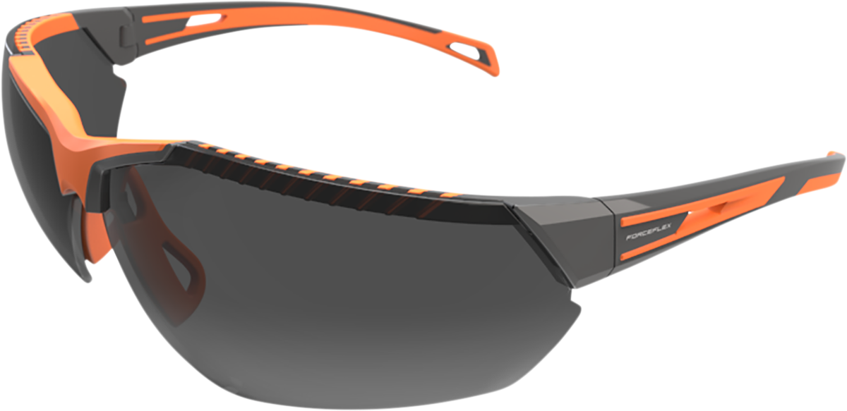 20825501-0C96-4EFD-BAA8-F5CED2826059 Forceflex - FF4 Sunglasses - Gray/Orange - Smoke Lens