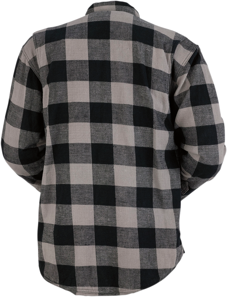 Z1R - Duke Flannel Shirt - Gray/Black