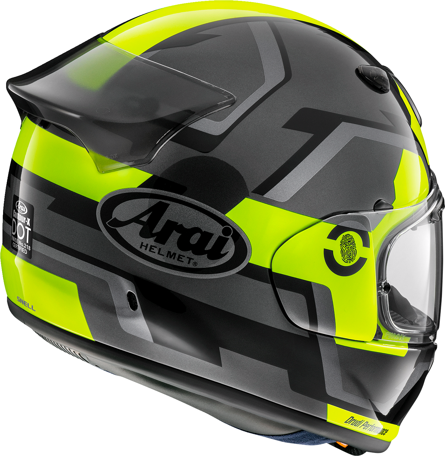 2212CBEF-2FBD-4C60-A65B-66DB23397346 Arai Helmets - Contour-X Helmet - Face - Fluorescent Yellow