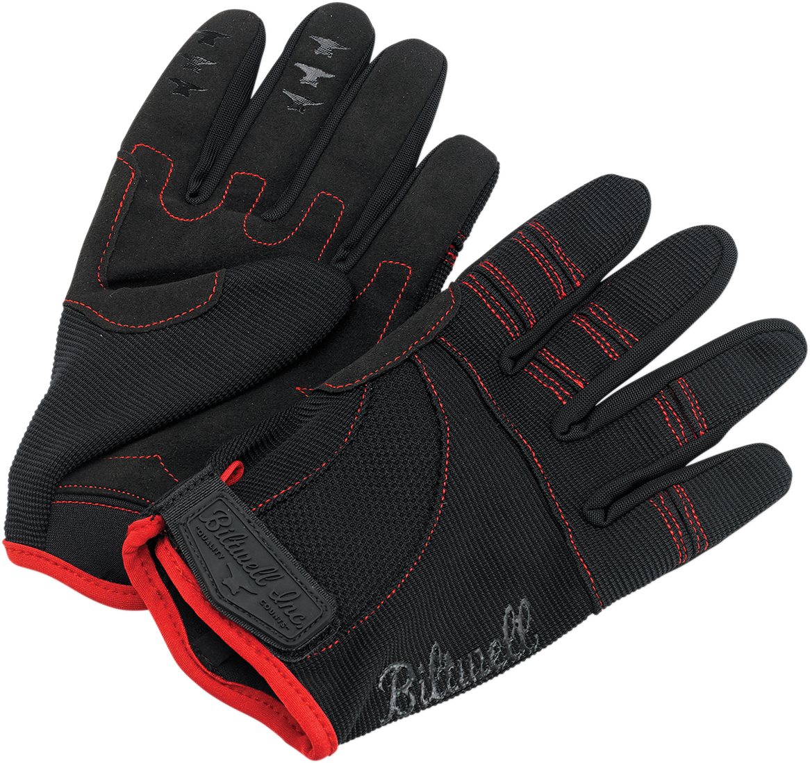 2536F388-892E-49AE-9EDB-47CFD34B07E2 Biltwell - Moto Gloves - Black/Red - 2XL