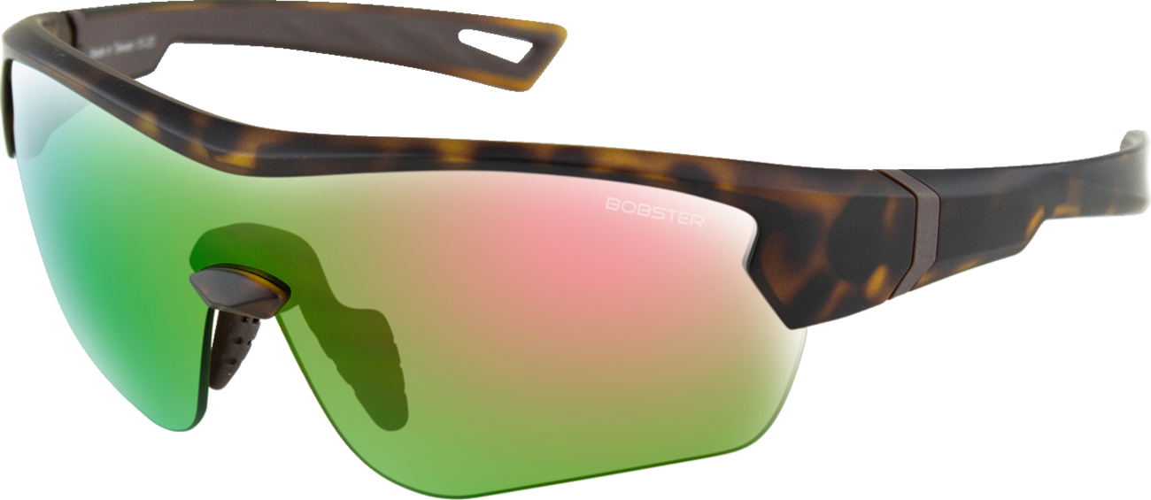 Zan Headgear - Stella Sunglasses - Matte Brown Tortoise - Brown Pink Mirror Lens