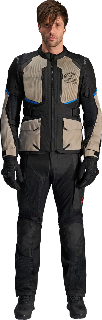 2D526257-7A37-4CE7-AD9E-948A868A96BE Alpinestars - Andes Air Drystar® Jacket - Black/Laurel Gray/Bright Blue
