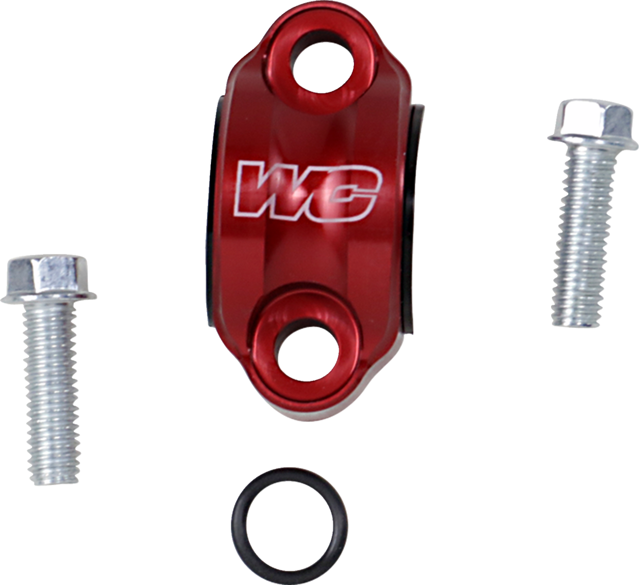 2E54CB6B-FF27-42E5-A575-6B806CDAC577 Works Connection - Rotating Master Cylinder Clamp - Red