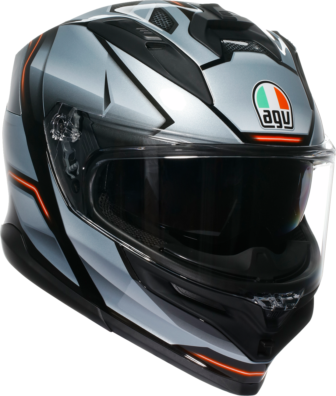 3206DD13-D885-4DA1-A6EA-D76B0187A5FA Agv - K7 Helmet - Jaeger - Black/Silver
