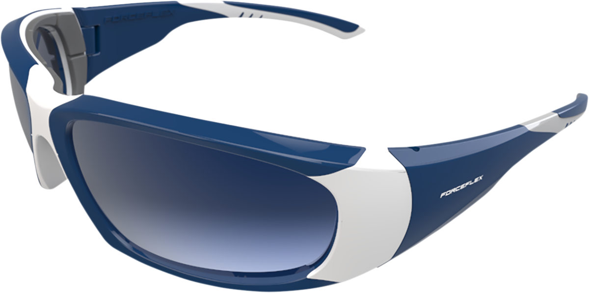 40098C08-4715-4EAE-951A-1F8CAE611938 Forceflex - Floating Sunglasses - Blue/White - Blue Mirror Lens