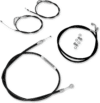4582E12E-0372-4318-8238-193AA8C12459 Baron - Black Handlebar Cable/Line Kit - 12"-14" Handlebars - Bolt
