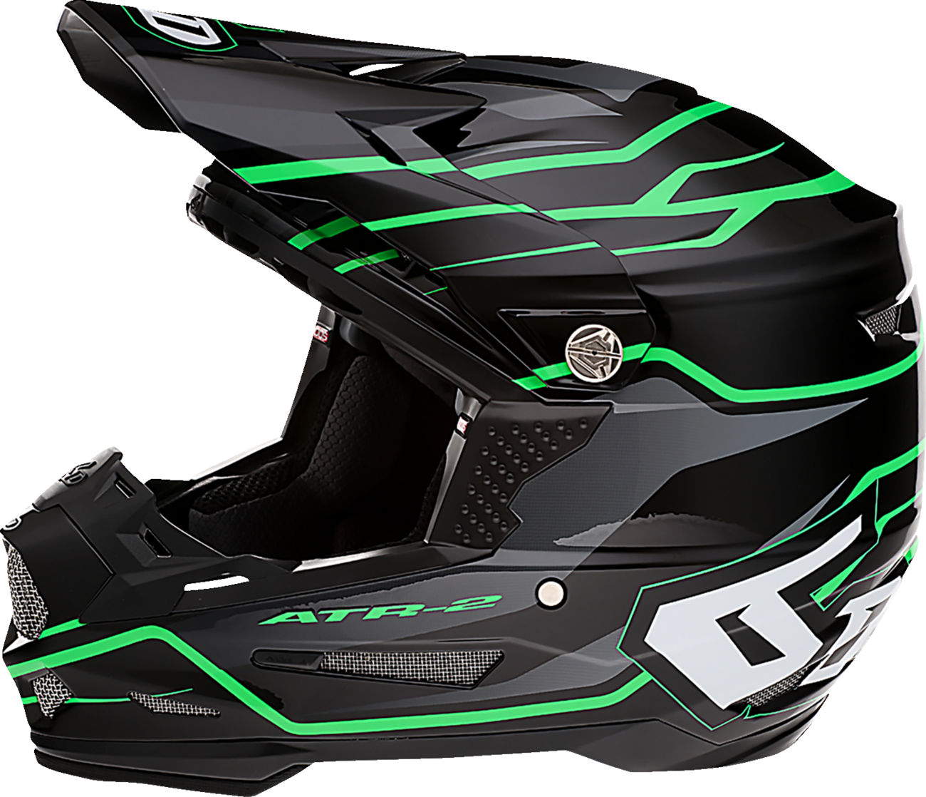 6D Helmets - ATR-2 Helmet - Phase - Black/Green