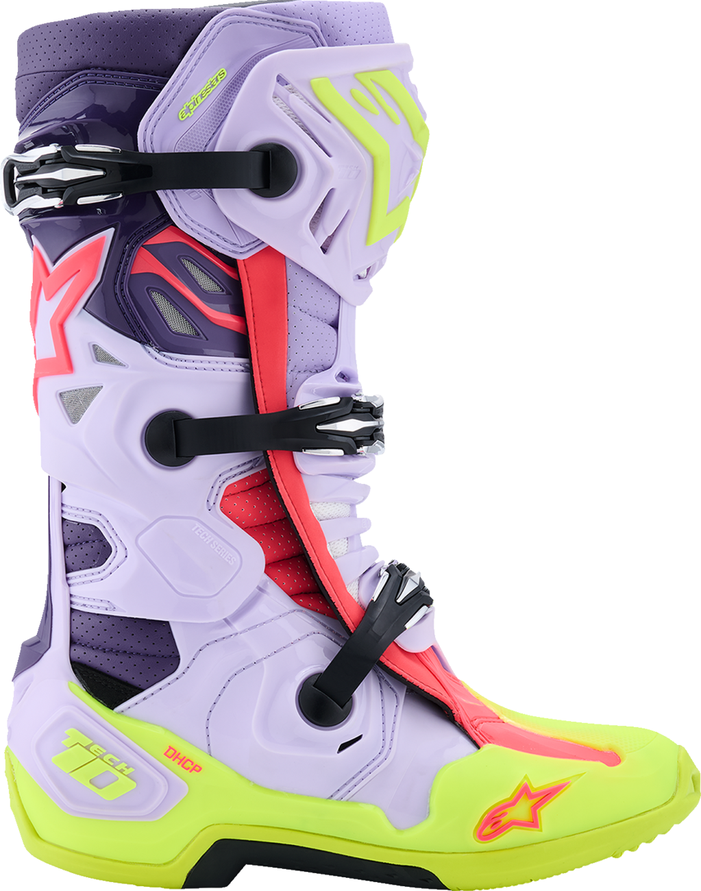 46F05EE8-E5DA-4267-BA6B-DD8C8FC3C23B Alpinestars - Tech 10 Supervented Boots - Purple/Fluorescent Yellow/Diva Pink