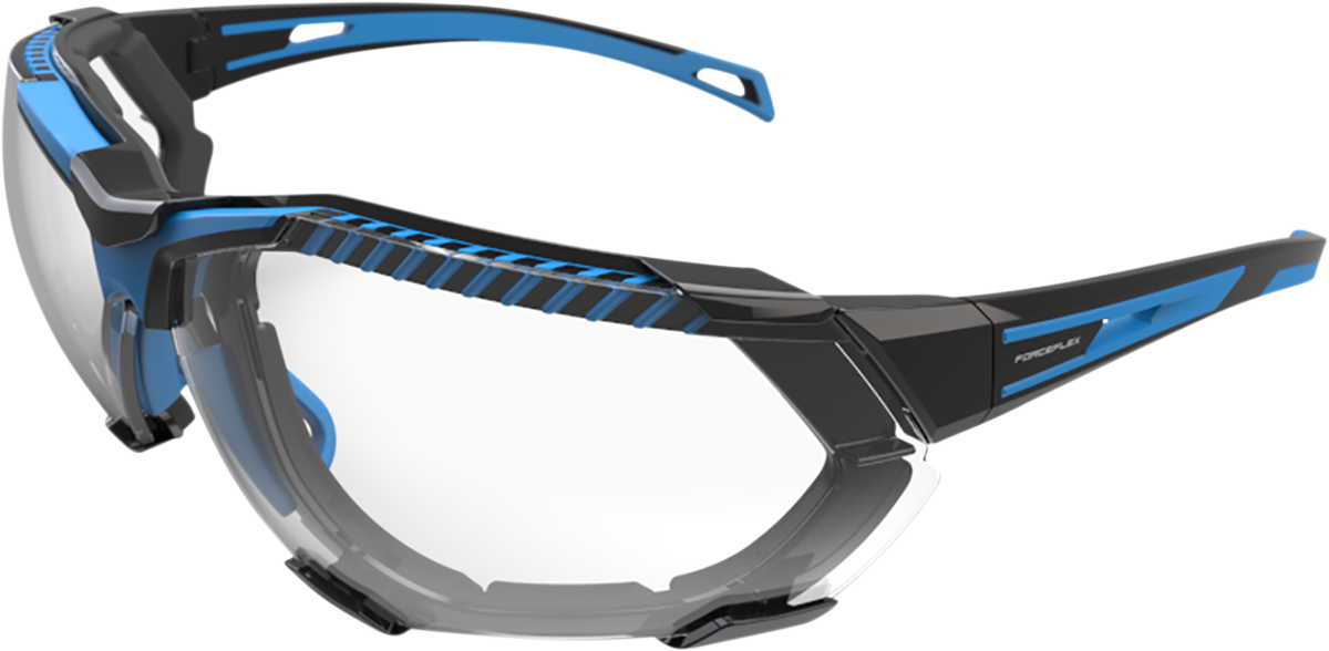 49EACDA1-A31E-4A5E-A52B-8C149BE485ED Forceflex - FF4 Sunglasses - Foam - Black/Blue - Clear Lens