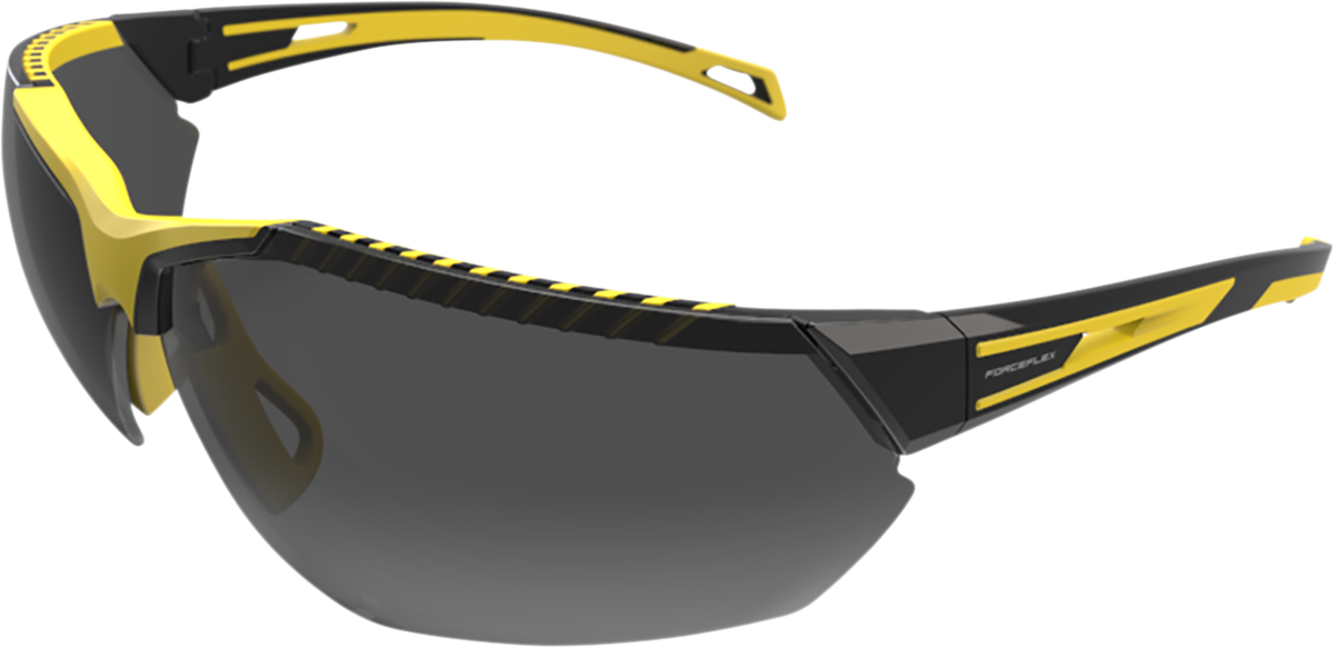 4BBC29D6-02D1-4ACB-A627-3548EA351C75 Forceflex - FF4 Sunglasses - Black/Yellow - Smoke Lens