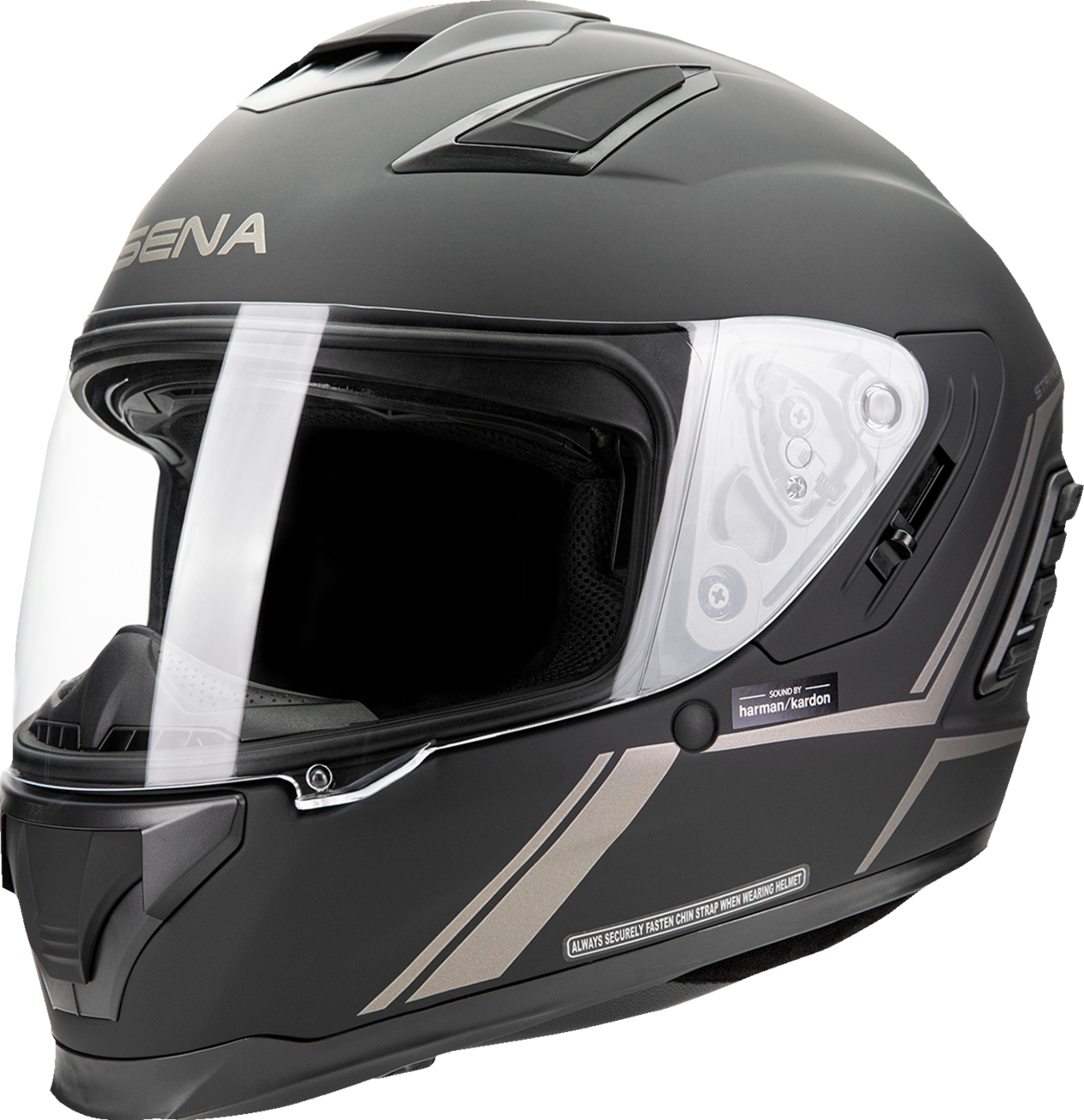 4E04F00F-A949-4A43-B900-2D3B9763E1BB Sena - Stryker Helmet - Matte Black - M