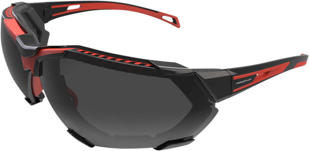 4F989BE0-E3B6-416A-8EAE-B9B7395C79F7 Forceflex - FF4 Sunglasses - Foam - Black/Red - Smoke Lens
