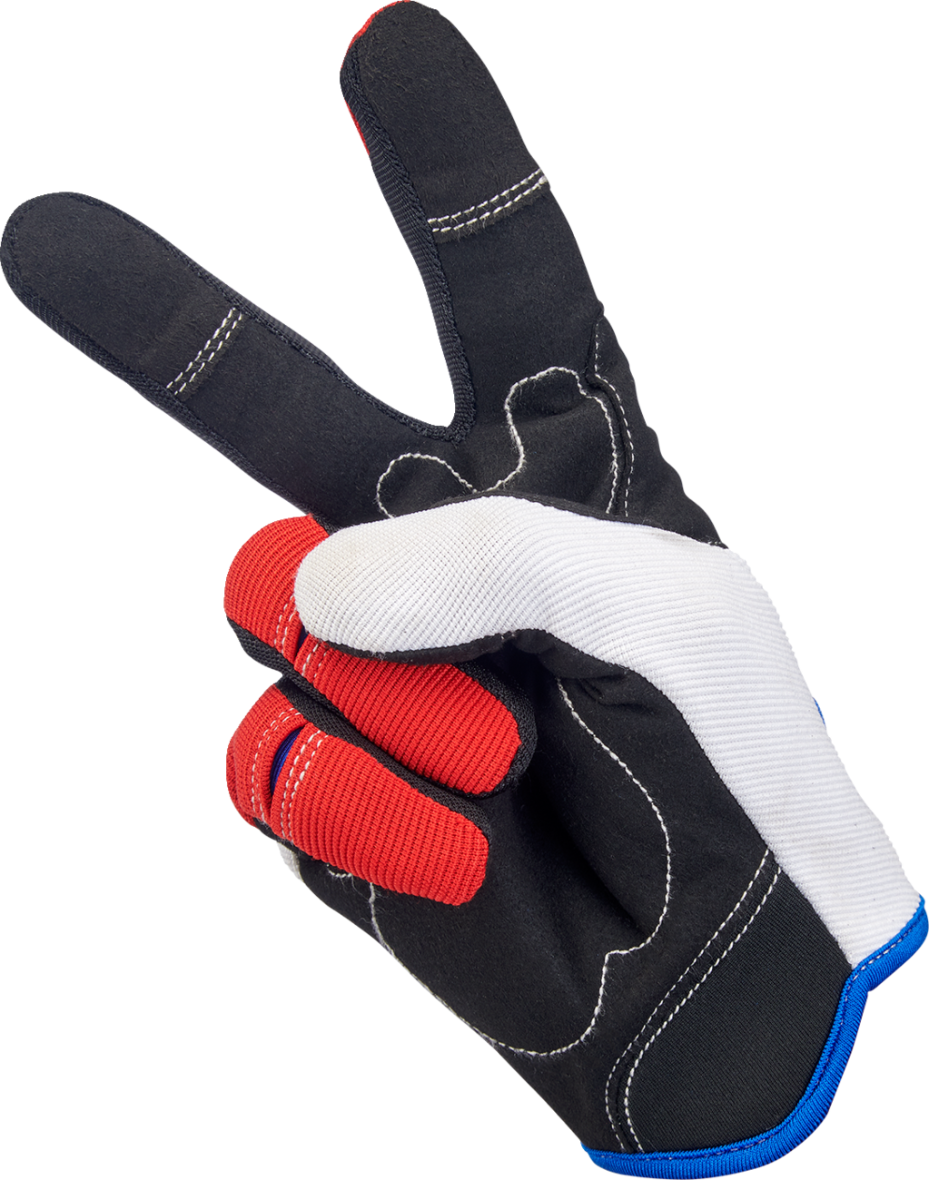 Biltwell - Moto Gloves - Red/White/Blue - Small