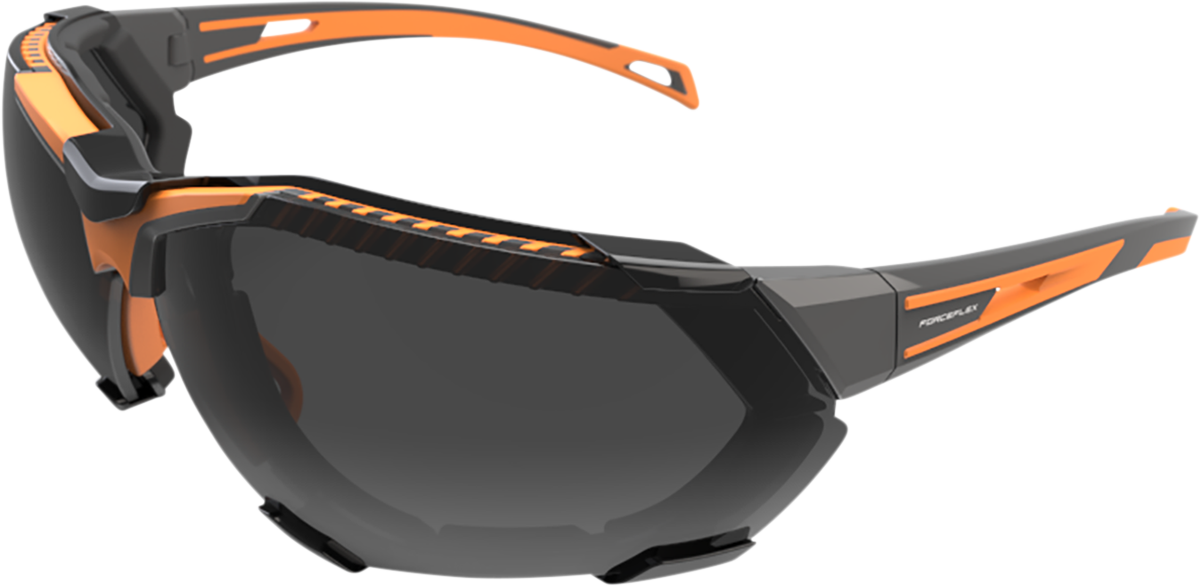 55F76085-22BB-474E-AB7C-64D10EE5B1C2 Forceflex - FF4 Sunglasses - Foam - Gray/Orange - Smoke Lens