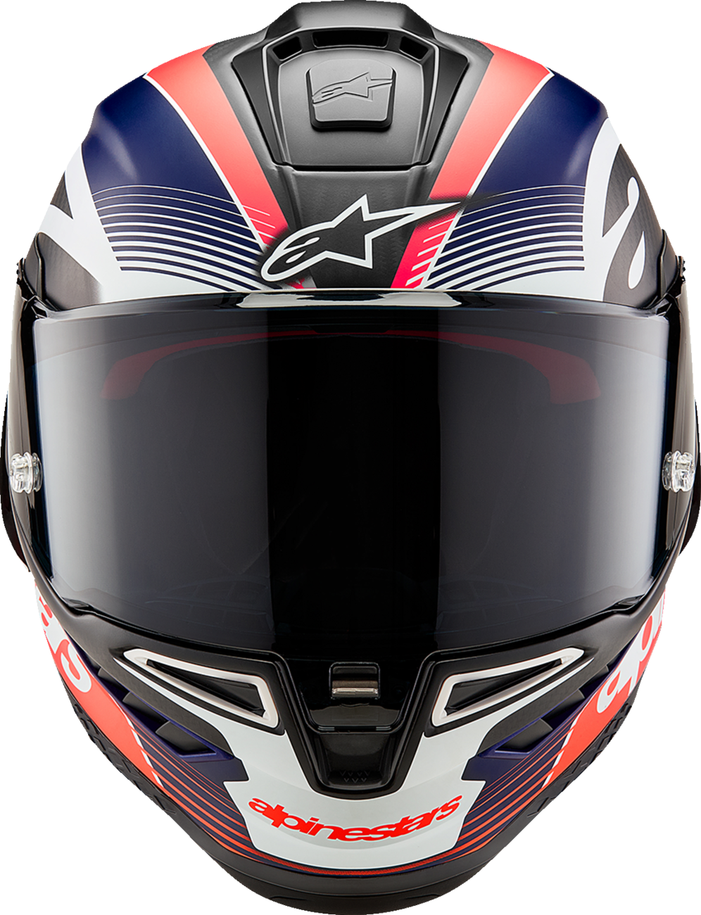 596A1238-AAC6-437E-9947-F77F4D988D2F Alpinestars - Supertech R10 Helmet - Team - Matte Black/Carbon Red Fluo/Blue