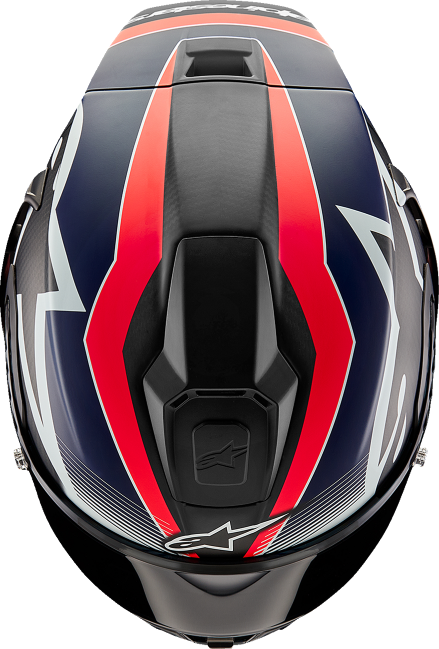 5F4C610F-7950-42E6-AEA9-ADE55EE5A619 Alpinestars - Supertech R10 Helmet - Team - Matte Black/Carbon Red Fluo/Blue