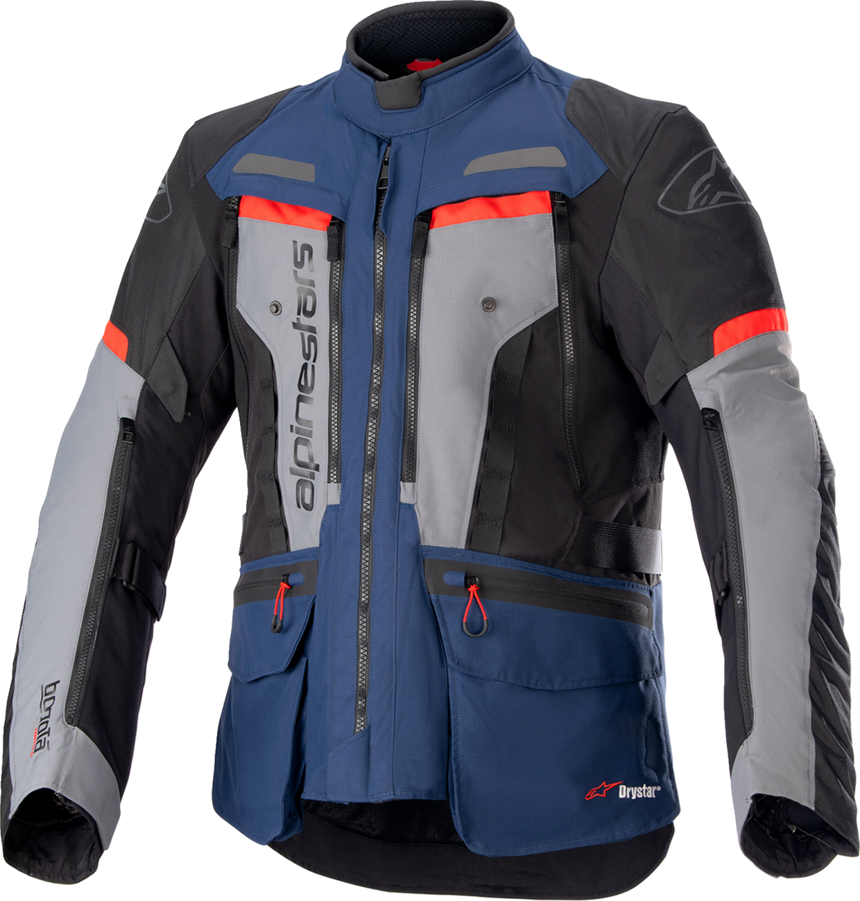 6038CDEA-D9F7-4F96-9B8E-0425A3610888 Alpinestars - Bogota Pro Drystar® Jacket - Dark Blue/Black/Bright Red
