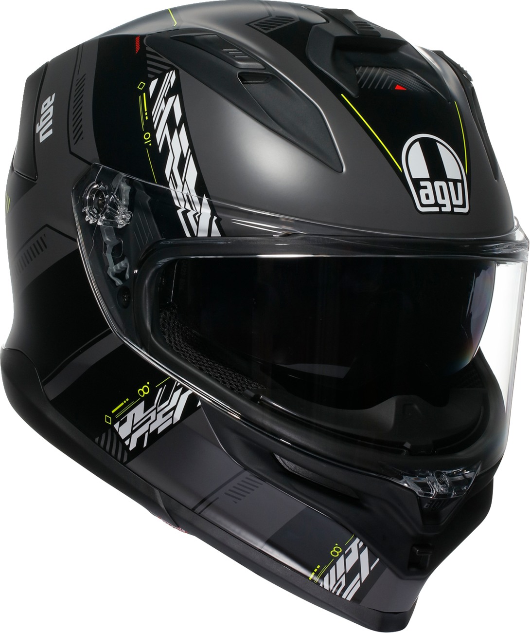 60DA9DE1-D29E-412D-9289-E934B1D5A36F Agv - K7 Helmet - Kyber - Matte Gray/Yellow Fluo