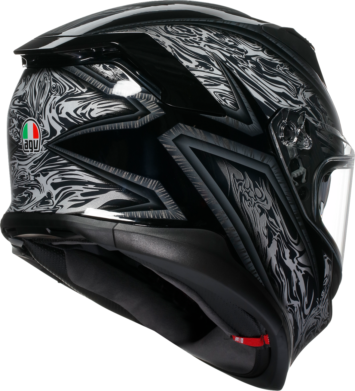 62B78CBD-3E86-411E-8EB4-2C70F56A8CA9 Agv - K7 Helmet - Damascus - Black/Silver