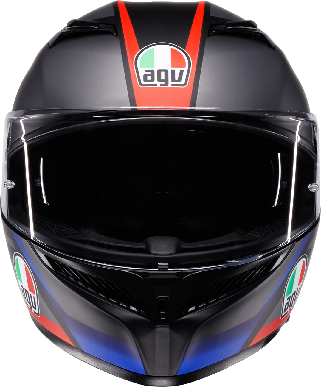 63EA9544-4747-45DA-9010-95BC5E5E7531 Agv - K3 Helmet - Striga - Matte Black/Blue/Red