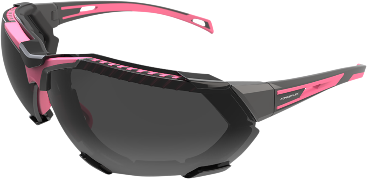 65D7CDC0-4DAB-4CF1-BDE9-3ED75F938049 Forceflex - FF4 Sunglasses - Foam - Gray/Pink - Smoke Lens