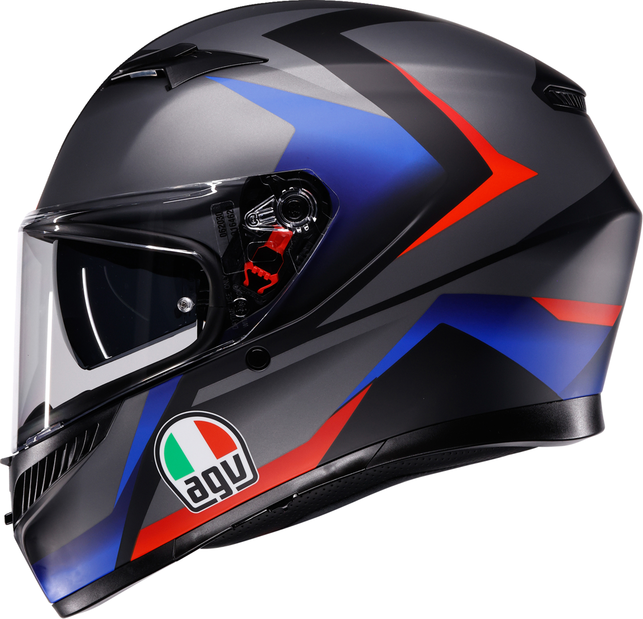 67E73B27-FDA4-4EA3-9115-9F78AF4278C4 Agv - K3 Helmet - Striga - Matte Black/Blue/Red